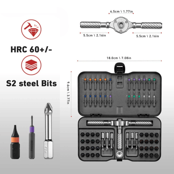 24-in-1 & 66-in-1 Magnetic Ratchet Screwdriver Set – Precision Repair & DIY Tool Kit