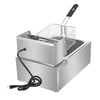 Stainless Steel Electric Fryer - 6L Capacity, 2500W