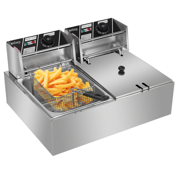 Electric Fryer - Stainless Steel, 12L Capacity, EH82 5000W