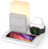 4 in 1 Fast Wireless Charger Station & Lamp With Alarm Clock