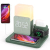 4 in 1 Fast Wireless Charger Station & Lamp With Alarm Clock