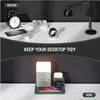 4 in 1 Fast Wireless Charger Station & Lamp With Alarm Clock