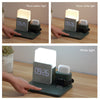 4 in 1 Fast Wireless Charger Station & Lamp With Alarm Clock