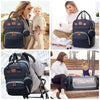 3-in-1 Diaper Bag Backpack - Foldable Bed & Mosquito Net