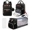 3-in-1 Diaper Bag Backpack - Foldable Bed & Mosquito Net