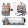 3-in-1 Diaper Bag Backpack - Foldable Bed & Mosquito Net