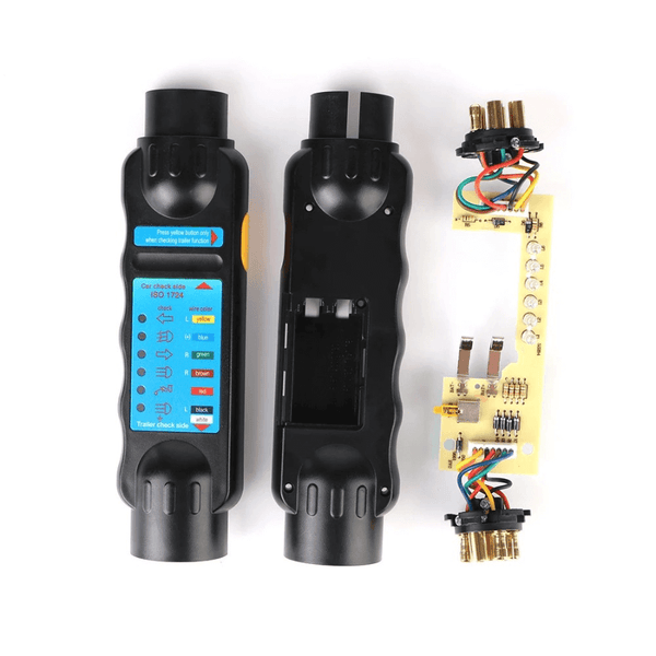 7 Pin Round Plug Socket 12V Trailer Tester – Quick, Accurate Wiring Diagnosis for Cars, Trucks, RVs & Trailers