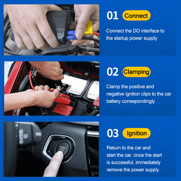 Car Jump Starter Battery Power Bank 600A – Portable 12V Emergency Booster