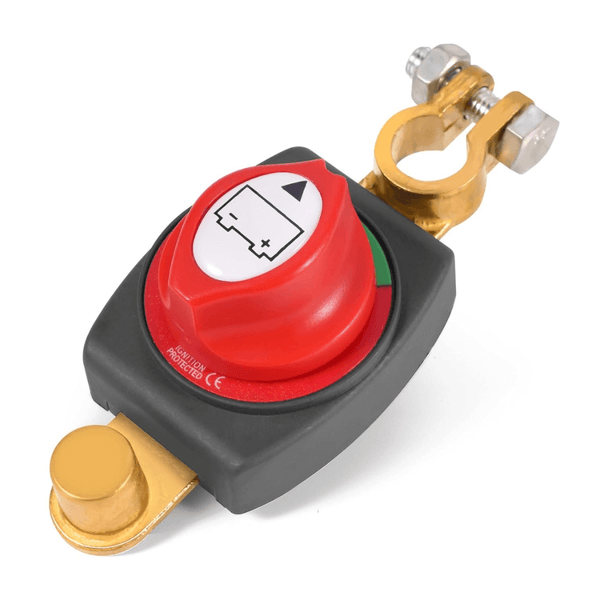 Battery Disconnect Switch 12-48V - Power Cut Master Isolator for Cars, RVs & Boats