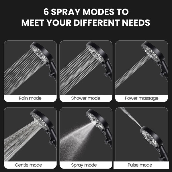 High Pressure Hand Held Shower Head With Hose, PowerPulse Massage