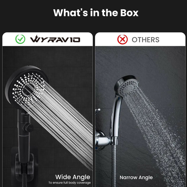 High Pressure Hand Held Shower Head With Hose, PowerPulse Massage