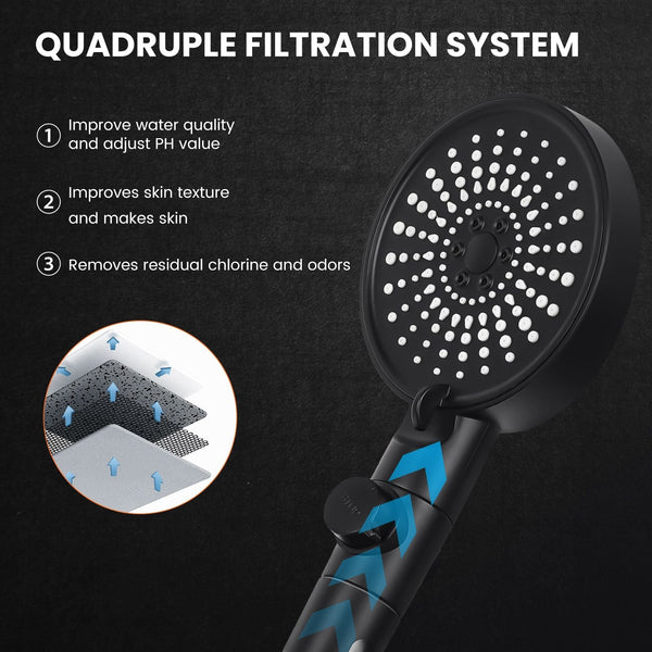 High Pressure Hand Held Shower Head With Hose, PowerPulse Massage