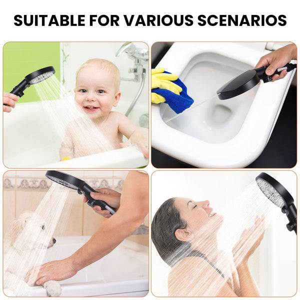 High Pressure Hand Held Shower Head With Hose, PowerPulse Massage