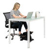 Foldable Under Desk Stationary Exercise Bike, Black