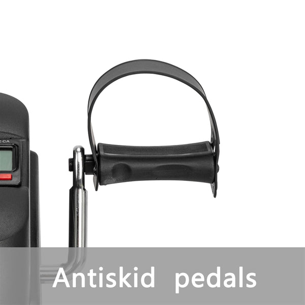 Foldable Under Desk Stationary Exercise Bike, Black