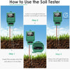 Soil pH Meter, 3-in-1 Soil, Moisture/Light/pH Tester Gardening Tool