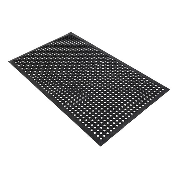 DEVITCO Industrial Anti-Fatigue Rubber Hex Mat - Bar Kitchen, Non-Slip, 59x35 inches