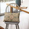 Green aesthetic shape Sofa Pillow Cover