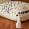 Geometric boho-style pillowcases