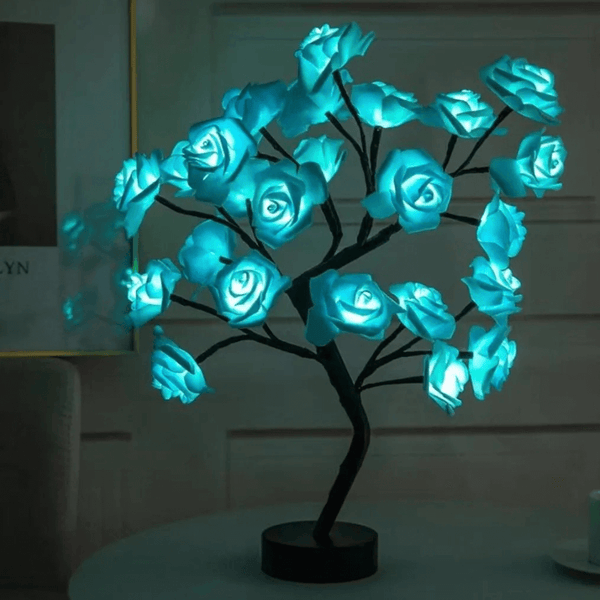 Romantic Rose LED Table Lamp – Elegant Decorative Lighting for Home, Weddings & Gifts