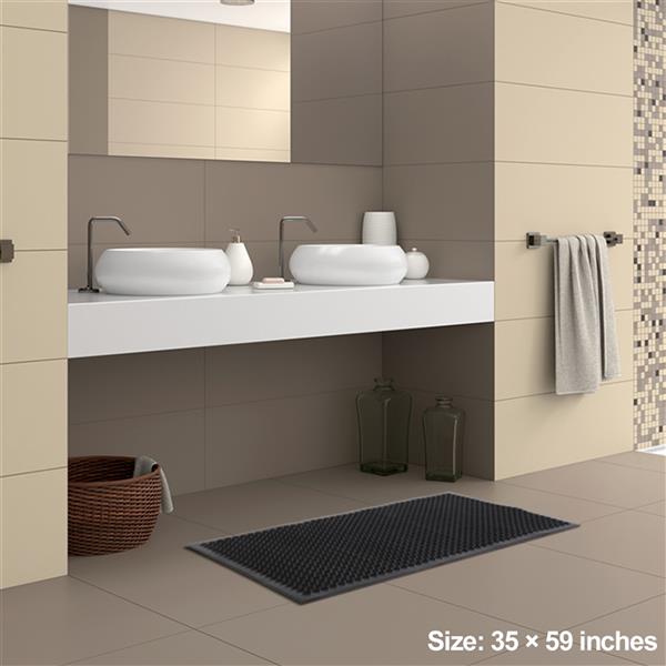 DEVITCO Industrial Anti-Fatigue Rubber Hex Mat - Bar Kitchen, Non-Slip, 59x35 inches