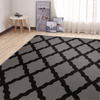 Non-Slip Moroccan Carpet, Dark Gray Legacy, 3'3" x 5'