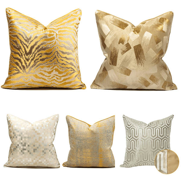 Oriental Golden Glamour Cushion Cover