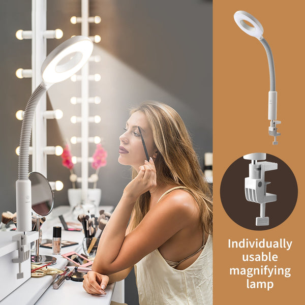 Devitco Professional Facial Steamer with Aromatherapy Humidifier, Magnifying Lamp