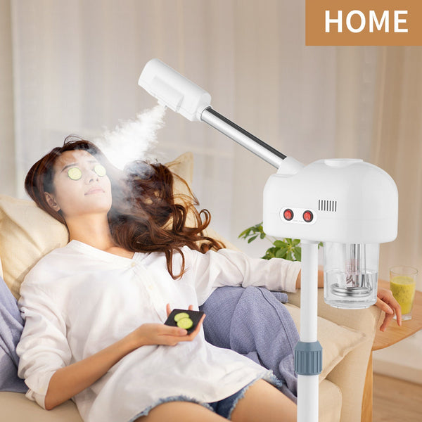 Devitco Professional Facial Steamer with Aromatherapy Humidifier, Magnifying Lamp