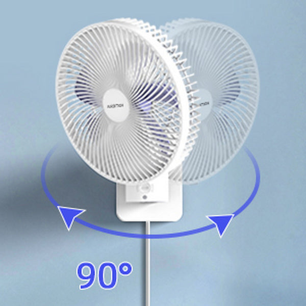 Devitco Compact 8-Inch Wall Mount Fan with Remote Control