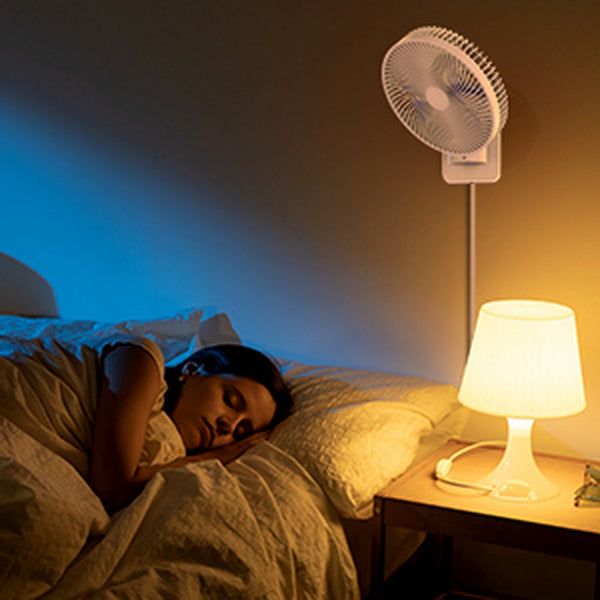 Devitco Compact 8-Inch Wall Mount Fan with Remote Control