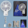 Devitco Compact 8-Inch Wall Mount Fan with Remote Control
