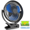 Devitco 8-Inch Battery Operated Clip on Portable Fan