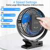 Devitco 8-Inch Battery Operated Clip on Portable Fan