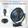 Devitco 8-Inch Battery Operated Clip on Portable Fan