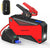 DBPOWER Car Jump Starter: Peak 1600A, 18000mAh, Portable Booster with Smart Charging, LCD, Intelligent Clamps - DJS90 (Red/Black)
