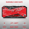 DBPOWER Car Jump Starter: Peak 1600A, 18000mAh, Portable Booster with Smart Charging, LCD, Intelligent Clamps - DJS90 (Red/Black)