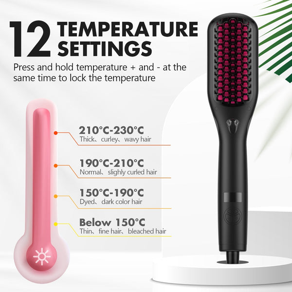 MiroPure Ionic Hair Straightening Brush 2.0