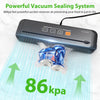KOIOS Vacuum Sealer: 86Kpa Auto Food Sealer, Built-in Cutter, Starter Kit, Dry & Moist Modes, VS6621