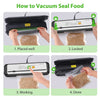 KOIOS Vacuum Sealer: 86Kpa Auto Food Sealer, Cutter, Pulse Function, Compact Design, VS6621