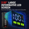 DBPOWER 2000A Jump Starter: Portable Car Battery Booster (Up to 8.0L Gas, 6.5L Diesel) with LCD Display & Smart Cables - ET03