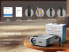 VACASSO C12 1080P Portable Projector - 5G WiFi, Bluetooth, 4K Supported + Free 1 Year IPTV Subscription