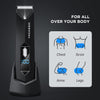 VACASSO Men's Electric Groin Hair Trimmer with LED Display - USB Recharge, Ceramic Blade, Light, Adjustable