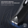 VACASSO Men's Electric Groin Hair Trimmer with LED Display - USB Recharge, Ceramic Blade, Light, Adjustable
