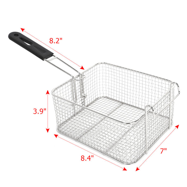 Stainless Steel Electric Fryer - 6L Capacity, 2500W