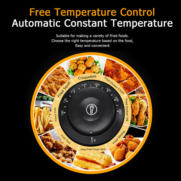Stainless Steel Electric Fryer - 6L Capacity, 2500W