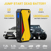 DBPOWER 800A Jump Starter: Portable Car Battery Booster (Up to 7.2L Gas, 5.5L Diesel) with Smart Charging Port - 18000mAh