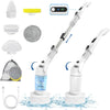 VEWIOR Electric Spin Scrubber: Cordless with Display, 2 Speeds, 5 Brushes