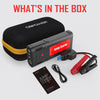 DBPOWER Jump Starter 2750A Peak: Portable Car Battery Booster (Up to 10L Gas/8L Diesel), 12V Auto Pack with Smart Clamps, Quick Charger, LED Light