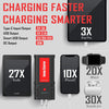DBPOWER Jump Starter 2750A Peak: Portable Car Battery Booster (Up to 10L Gas/8L Diesel), 12V Auto Pack with Smart Clamps, Quick Charger, LED Light